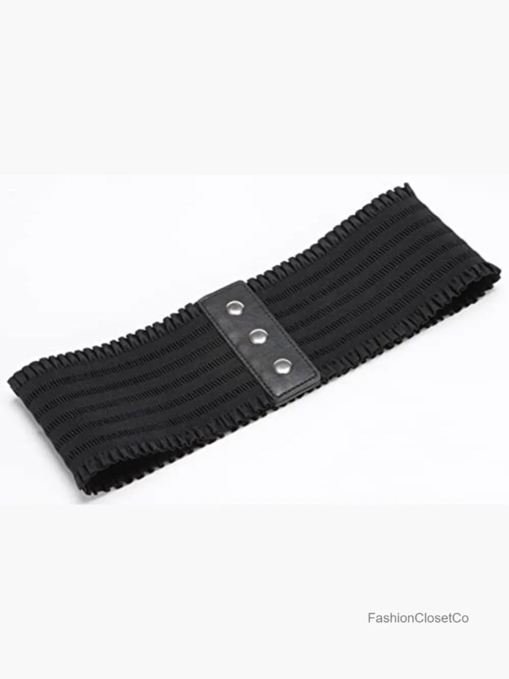 Wide Stretchy Elastic Snap-Button Corset Belt for Women Waist